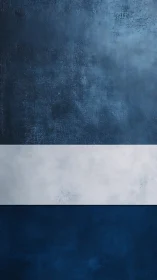 Deep blue textures welcome a calm white stripe of light