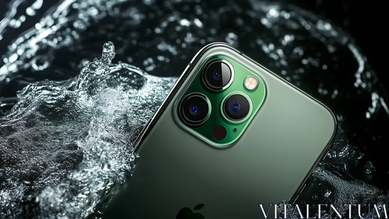 Emerald camera titan slices through silver stormwater in style