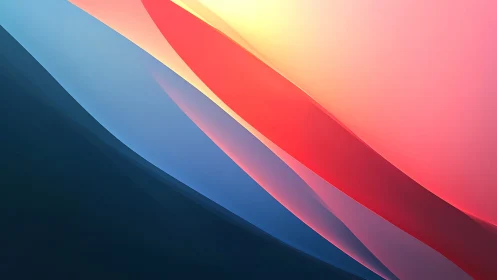 Multilayer gradient ribbons under warm spectral lighting field