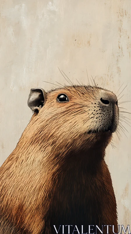 Capybara daydreams in warm light with quiet, regal charm.