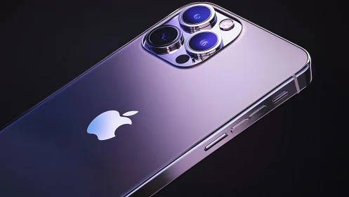 iPhone 14 Pro Deep Purple Smartphone. Premium Design.