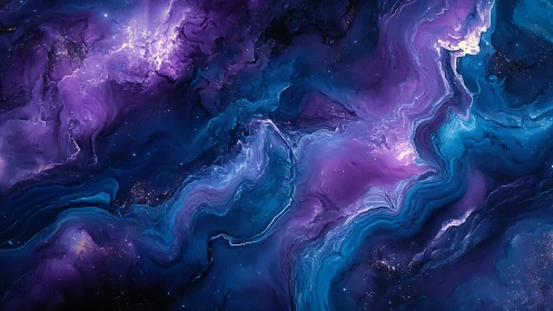 Nebular fluid dynamics in violet and cyan interstellar clouds