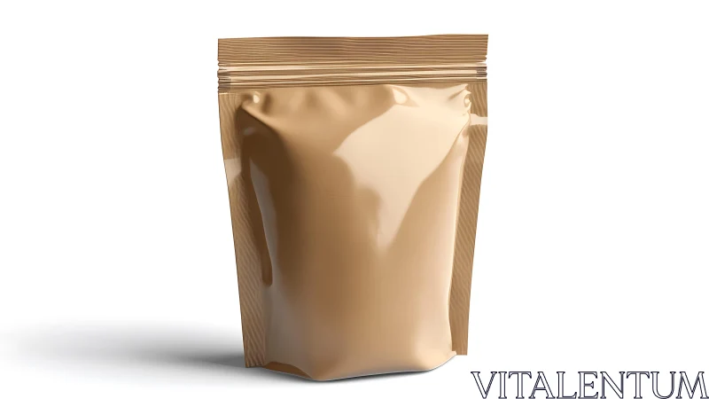 Matte stand-up pouch mockup with sealed gusseted geometry.