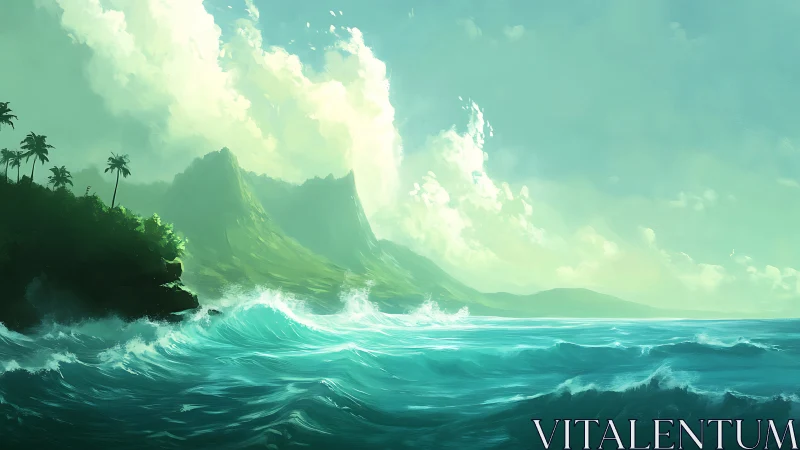 Tropical Paradise Where Mountains Meet the Sea.