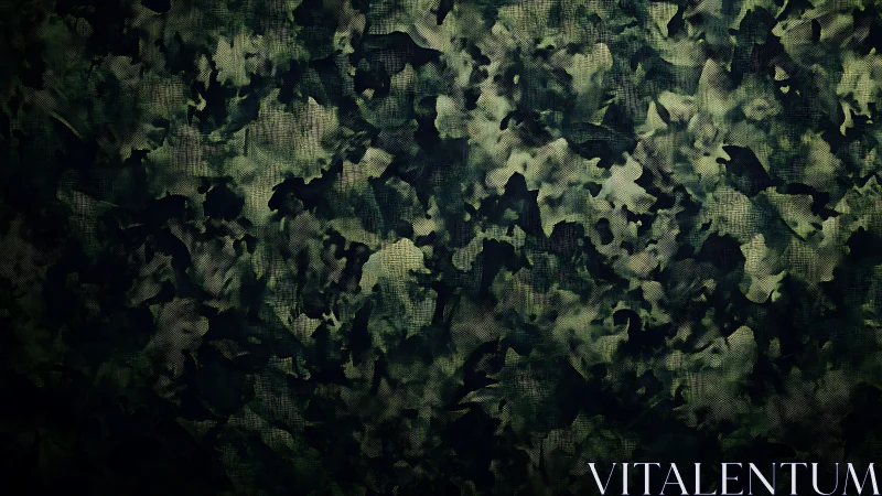 Forest camouflage texture blends abstract leaves in shadow