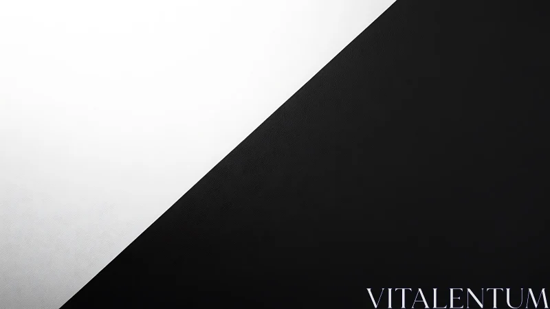 Diagonal truce divides bold black and whispering white fields