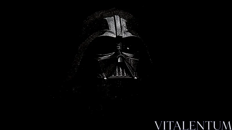 Starlit shadow helm emerging from deep space silence.