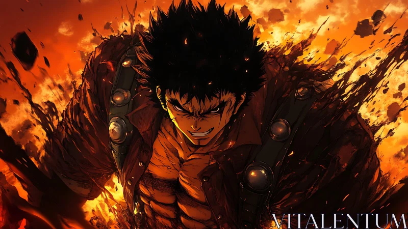 Furywalker erupting through molten sky of warfire.