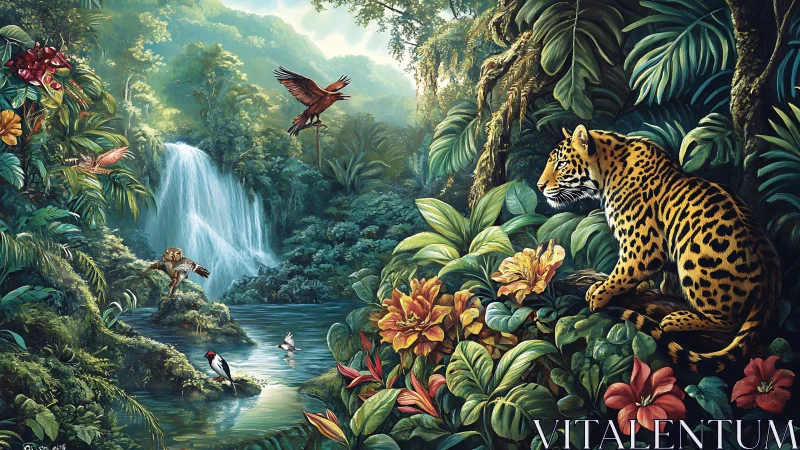 Neotropical Rainforest Biodiversity: Jaguar, Avian, and Floral Ecosystems.