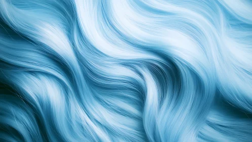Soft blue flowing strands that invite a quiet, dreamy pause.