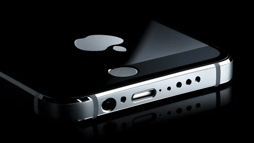 Gleaming Black Mirror: Contemporary Mobile Device Elegance