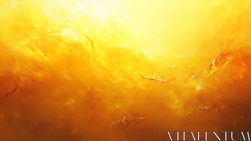 Solar plasma turbulence in luminous golden fluid field.