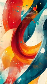 Chromatic fluid dynamics with layered gestural trajectories.