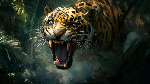 Fierce Jaguar Shows Raw Power in the Jungle
