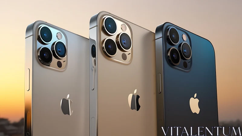 iPhone 13 Pro models showcase advanced triple camera systems.