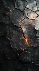 Lava whispers through fractured stone in glowing fault lines