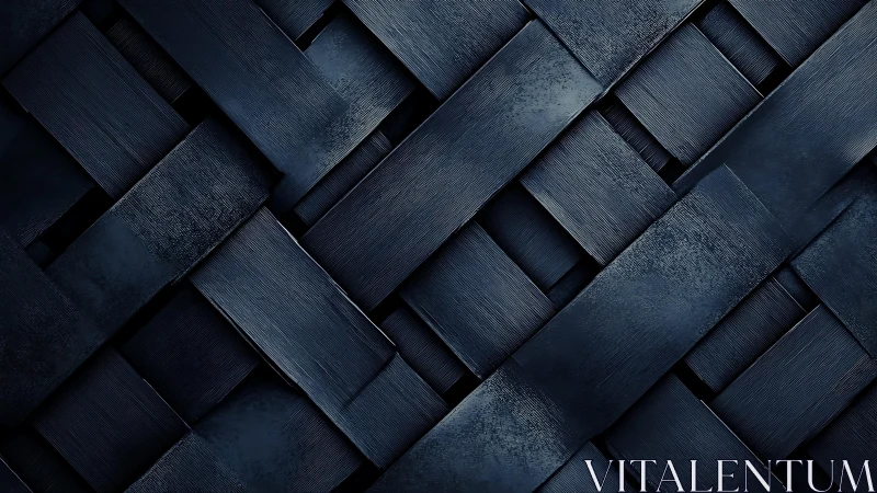 Dark Woven Wooden Texture Pattern in Modern Abstract Style.