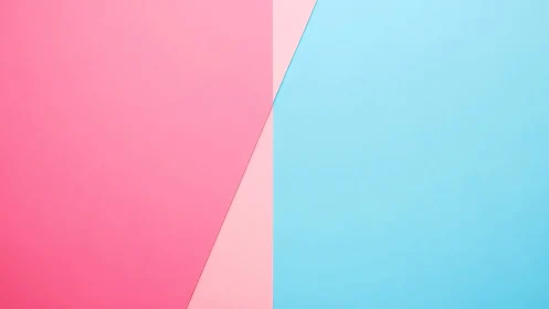 Warm pink and cool blue meet in a friendly modern split.