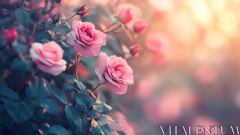 Blushing Petals: Garden's Love Letter in Soft Focus.