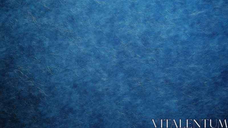 Textured ultramarine fibrous surface with soft directional sheen