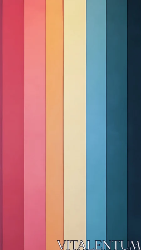 Vertical chromatic bands in soft gradient pastel spectrum