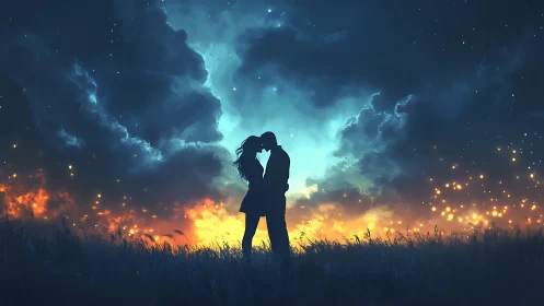 Celestial Embrace Blazes Through Twilight's Tempest.