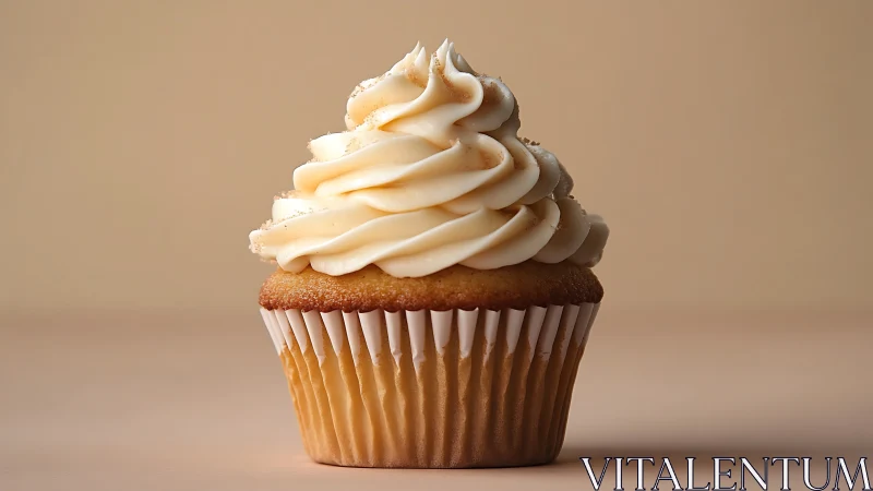 Golden Vanilla Cupcake with Buttercream Frosting.