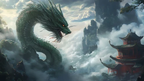Sky temple whispered to by an emerald mountain dragon.