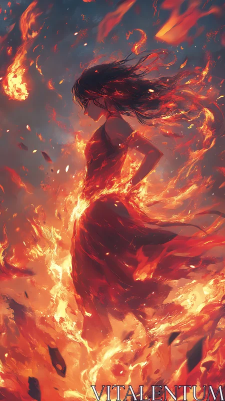 Inferno Dancer: Where Hair Meets Hellfire.