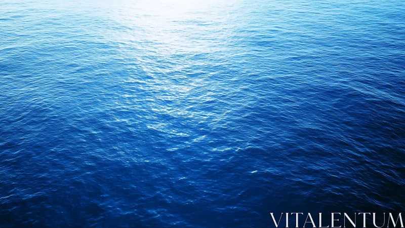 Sunlit blue ocean surface with gentle rippling waves.