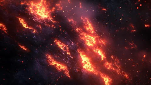 Inferno Network: Blazing Fire Fractal Streams.