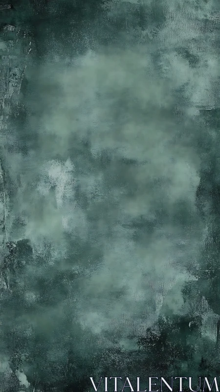 Textured green-gray abstract surface shows layered diffusion
