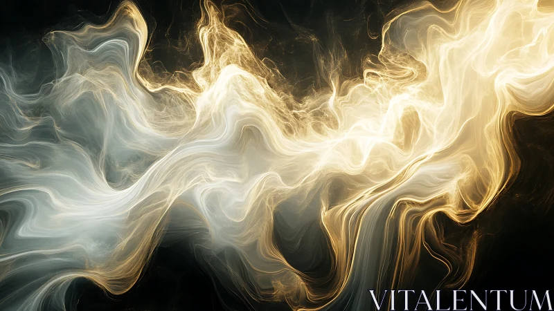 Swirling luminous filaments form dynamic abstract light flow