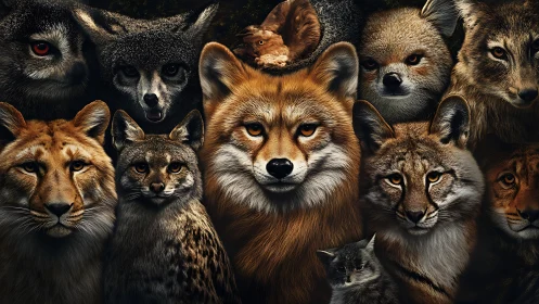 Predators Converge: Forest Kings Meet Desert Hunters.