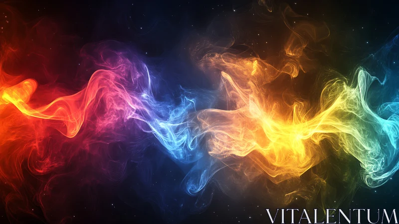 Luminescent fluid dynamics with spectral color gradients