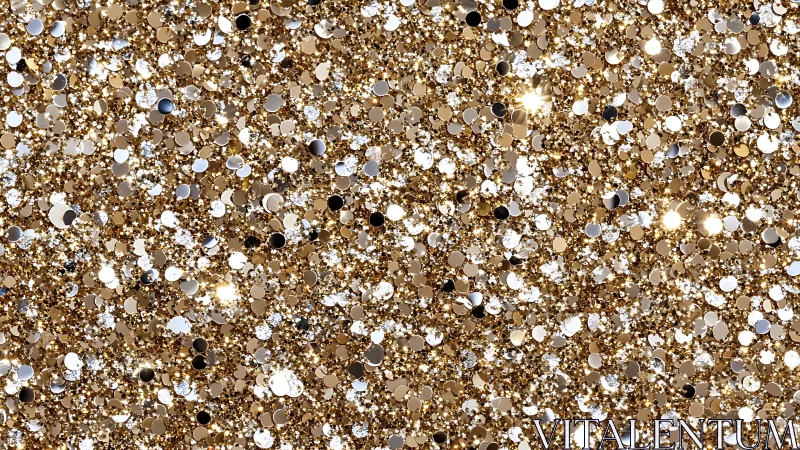 Sparkling golden glitter background for joyful moments.