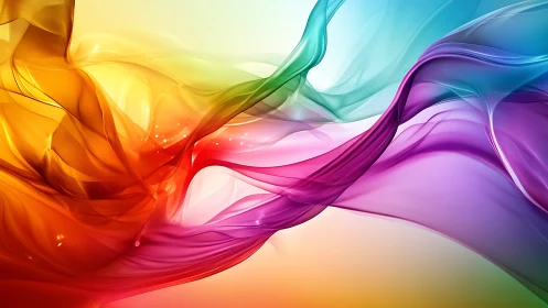 Fluid chromatic waveforms in layered digital abstraction.