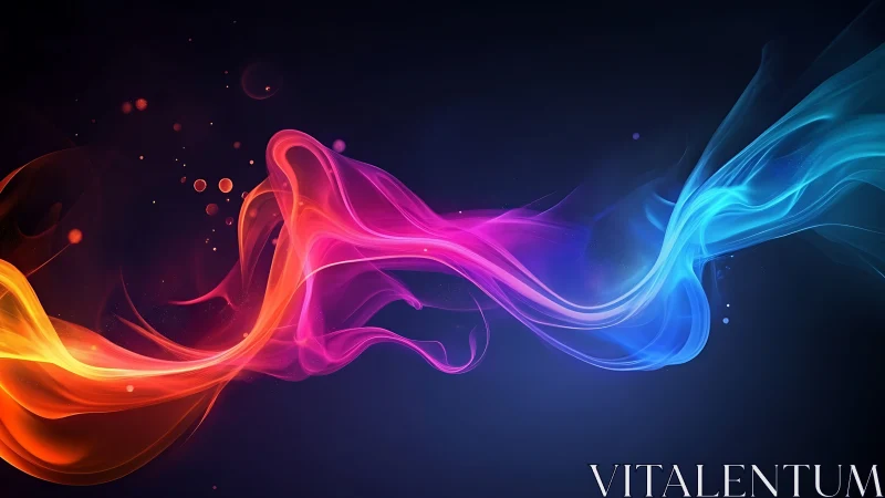 Radiant Energy Waves Dance Across a Luminous Gradient Sky