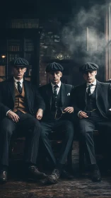 Smoky backroom brothers in razor sharp vintage suits.