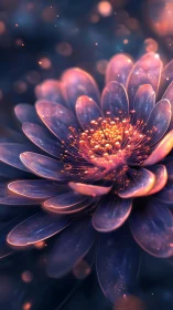 Dreamlit petals unfolding in a softly glowing twilight.