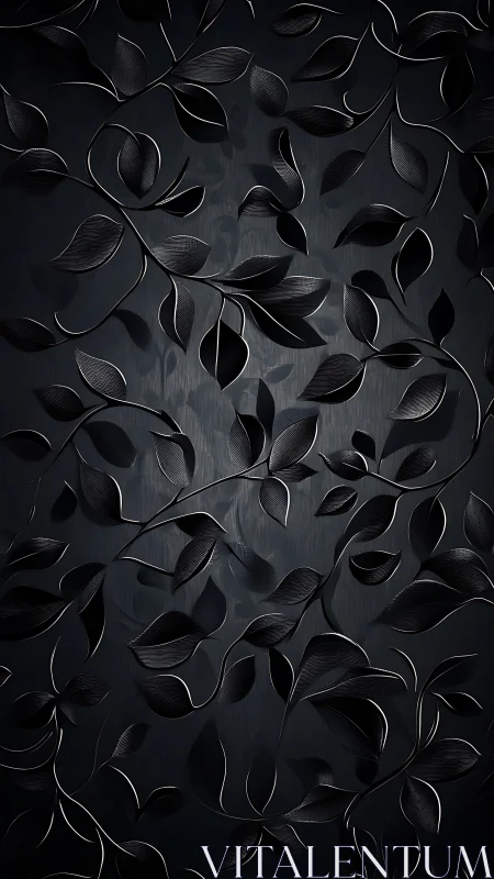 Midnight vines whisper softly across polished shadow