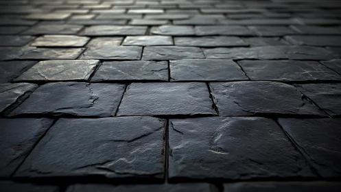 Slate Roof Tiles Reveal Weathered Beauty