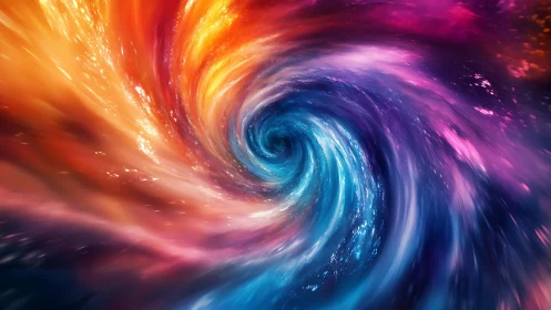 Chromatic stellar vortex with radiant nebular energy gradients