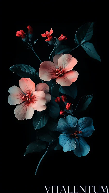Luminous Blooms Dancing Together in the Dark