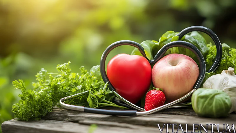 Heartfelt harvest of fresh fruits, veggies, and wellbeing.