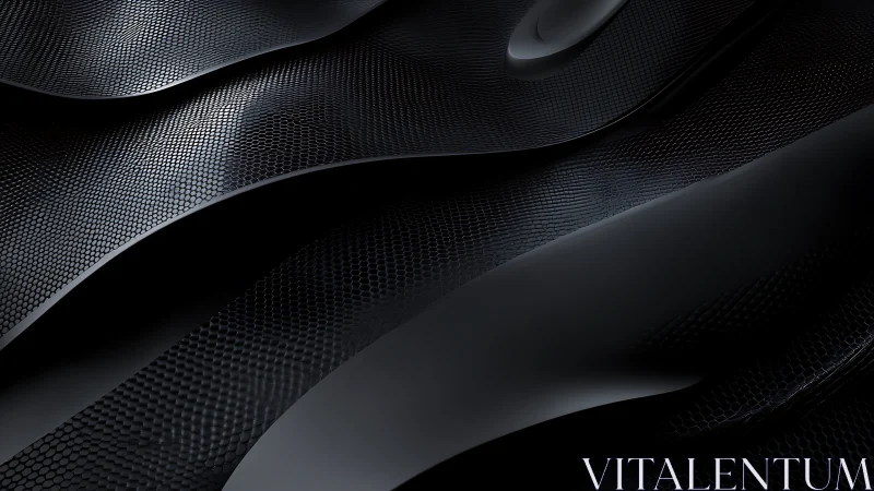 Midnight hexwave dunes in sleek obsidian motion.