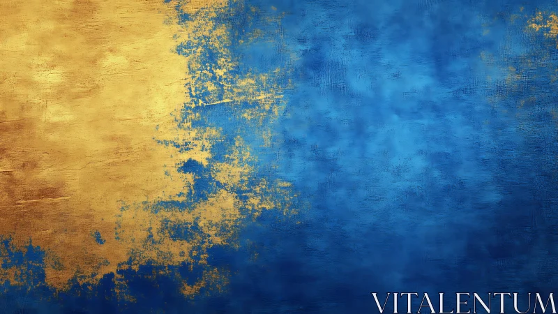 Golden texture gently meets deep blue in a calming blend