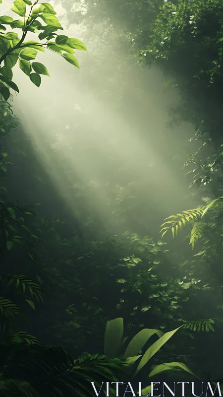 Emerald Cathedral: Where Sunlight Dances Through Sacred Foliage.