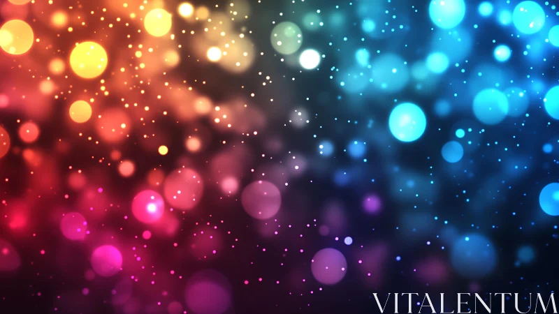 Vibrant bokeh lights in a colorful abstract background design.