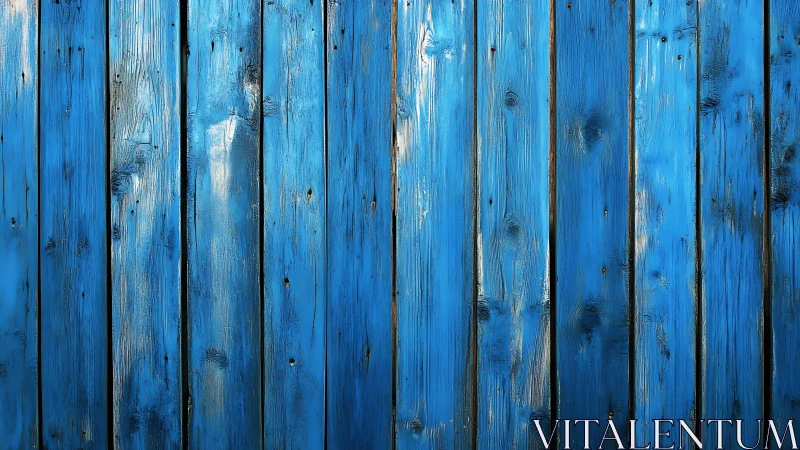 Weathered blue timber wall humming with seaside echoes.
